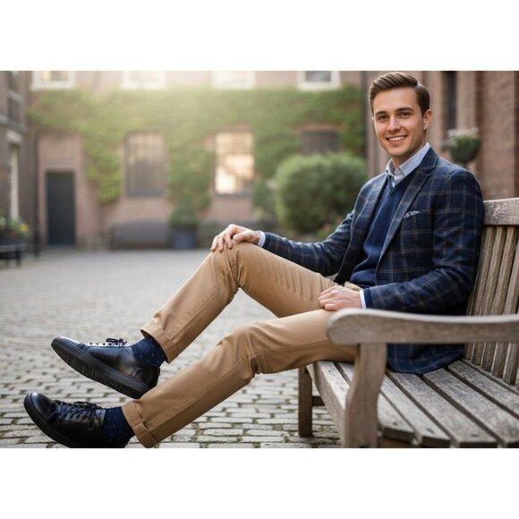 Joseph Siebel Maddox & Co Black All Leather Casual Shoe Sneakers Men's Size 11 - Picture 5 of 13